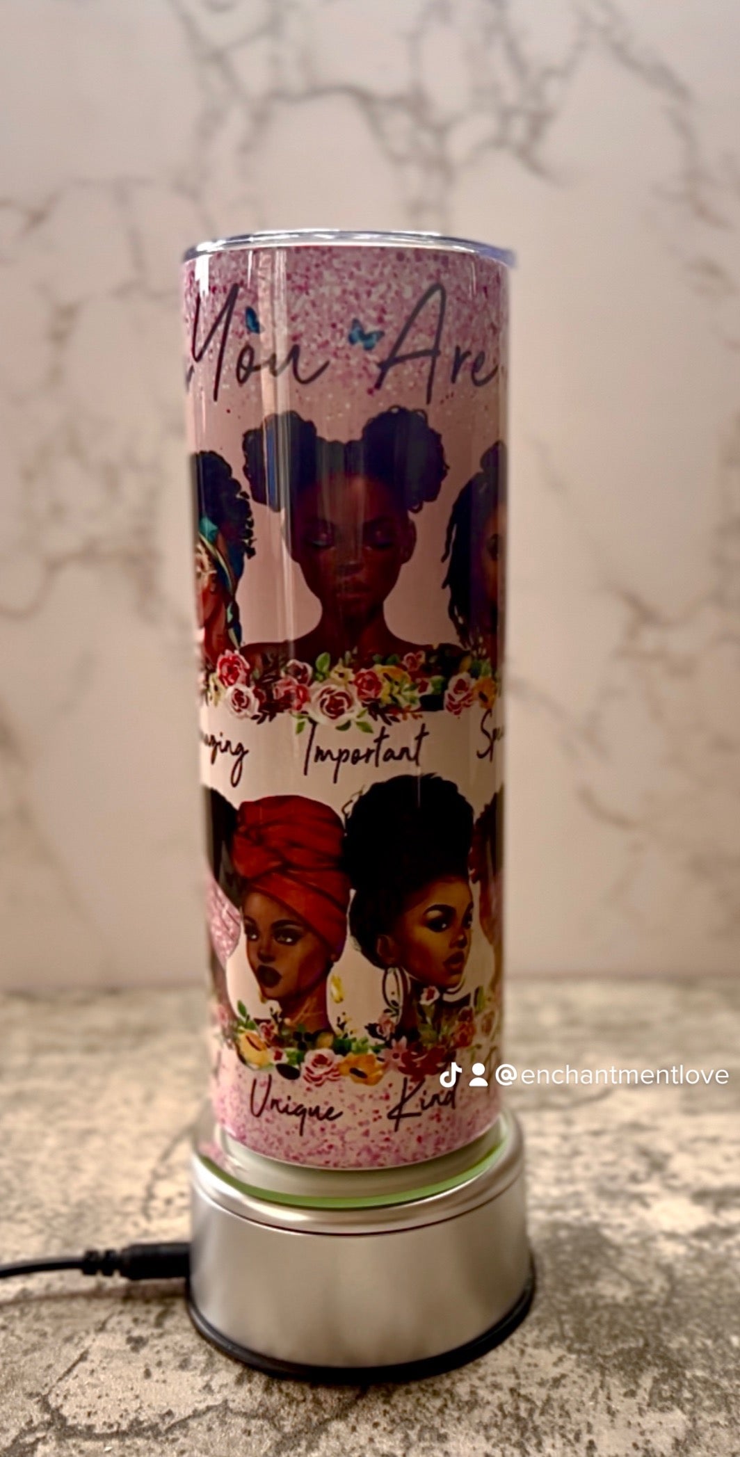 Black Girl Affirmation Stainless Steel Tumbler