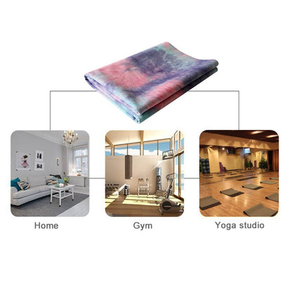 Tie-Dyed Natural Rubber Yoga Mat