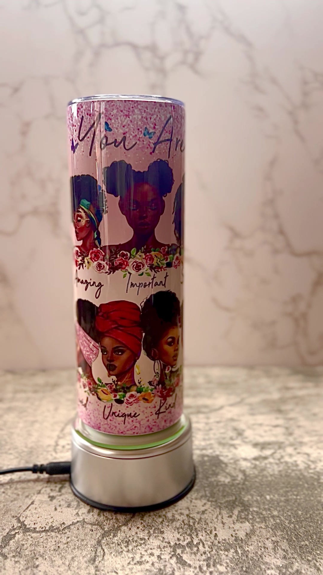 Black Girl Affirmation Stainless Steel Tumbler